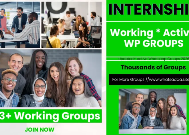 9623+ Active Internship Whatsapp Group Link 2026
