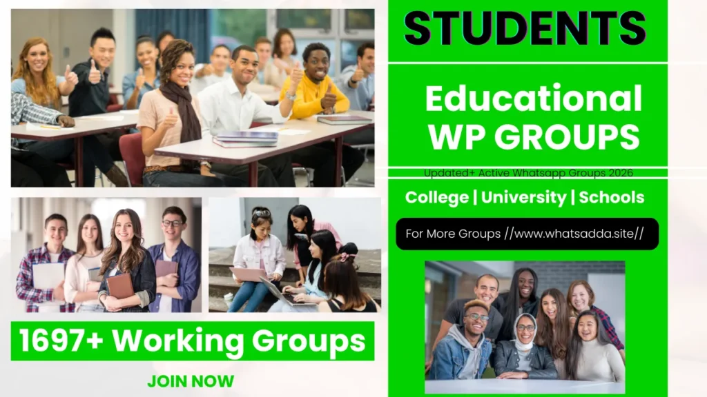 1992+ Active Students Whatsapp Group Links 2026