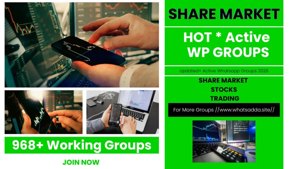 968+ Active Share Market Whatsapp Group Links 2026 | Updated