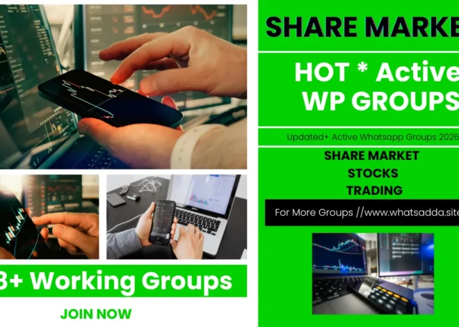 968+ Active Share Market Whatsapp Group Links 2026 | Updated