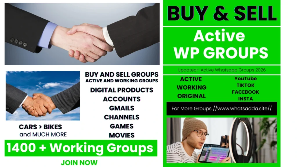 1400+ Active and Best Buy and Sell WhatsApp group link