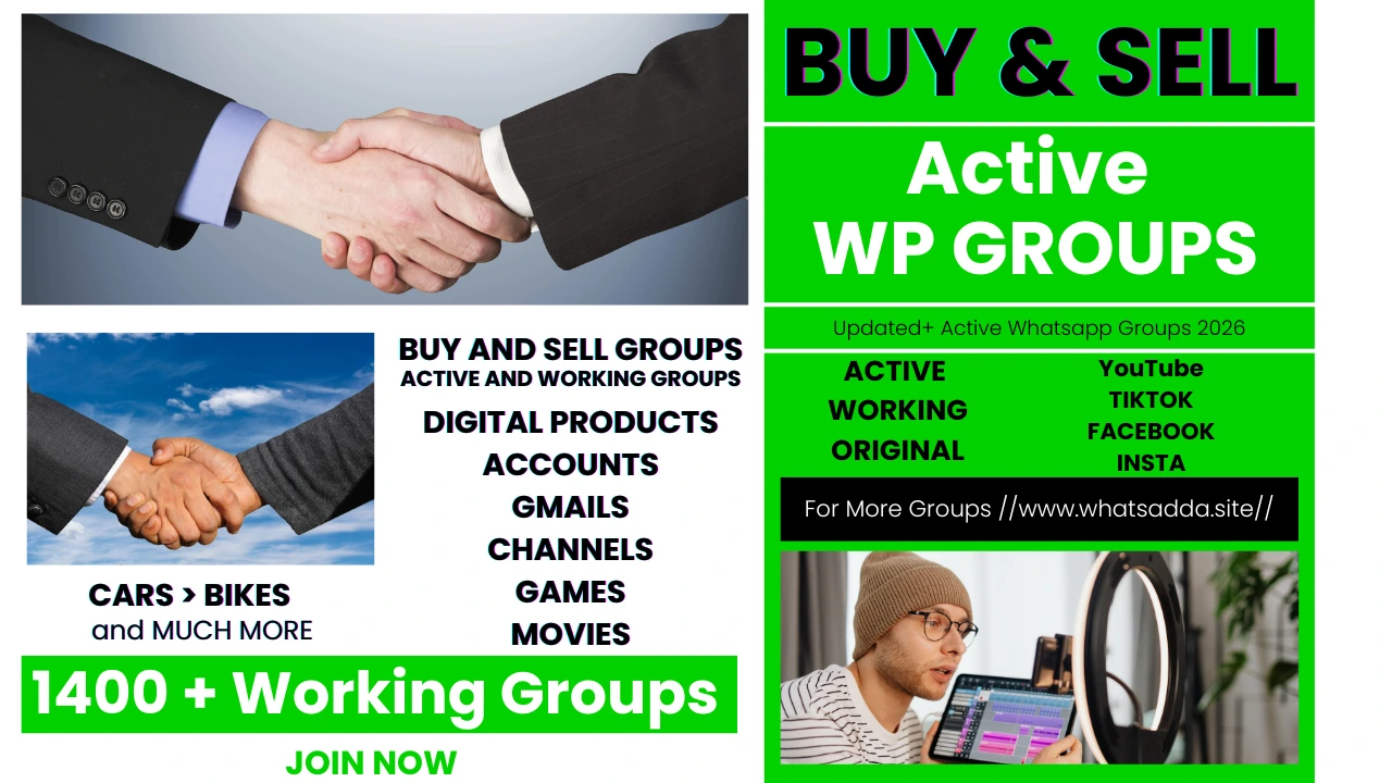 1400+ Active and Best Buy and Sell WhatsApp group link