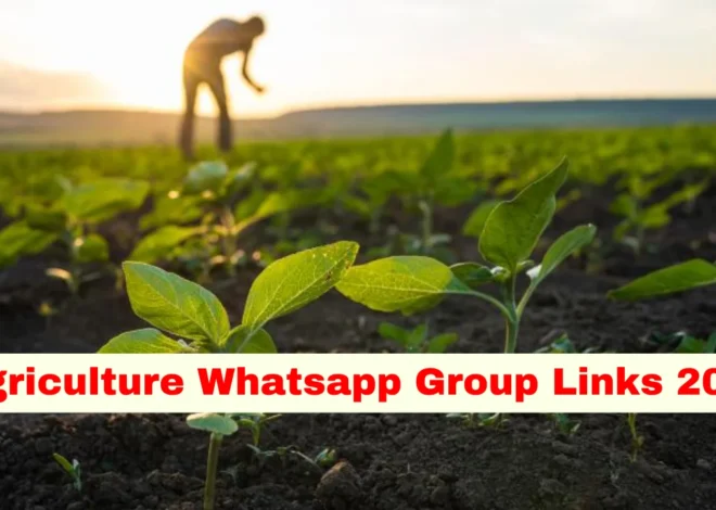 Agriculture WhatsApp Group Link (Active & Latest Links)